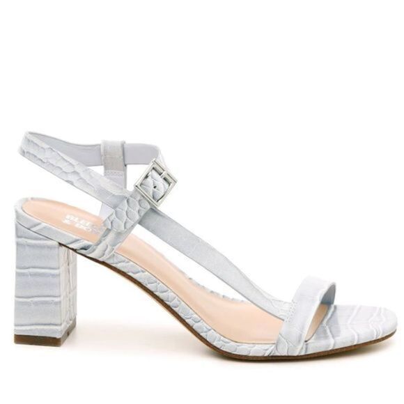 ZAGORA SANDAL Bleecker & Bond size women's 8.5 block heels proms wedding nwt - Picture 5 of 7